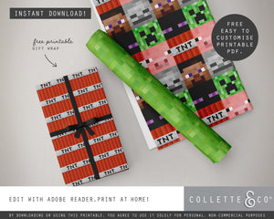 FREE Minecraft Party Pack Printables