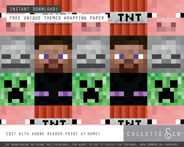 FREE Minecraft Party Pack Printables