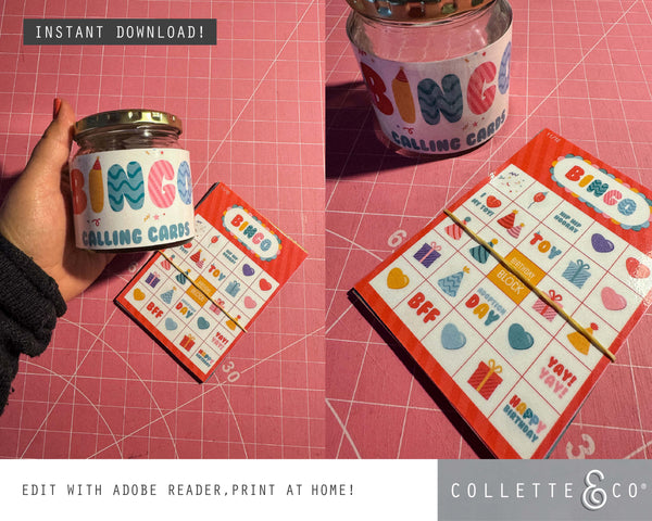 Toy Adoption Party Printable Bingo