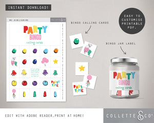 Llama Party Printable Bingo