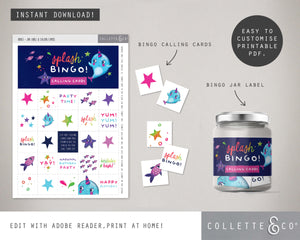 Narwhal Party Printable Bingo