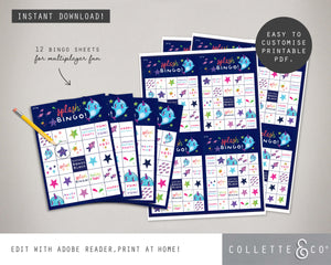 Narwhal Party Printable Bingo