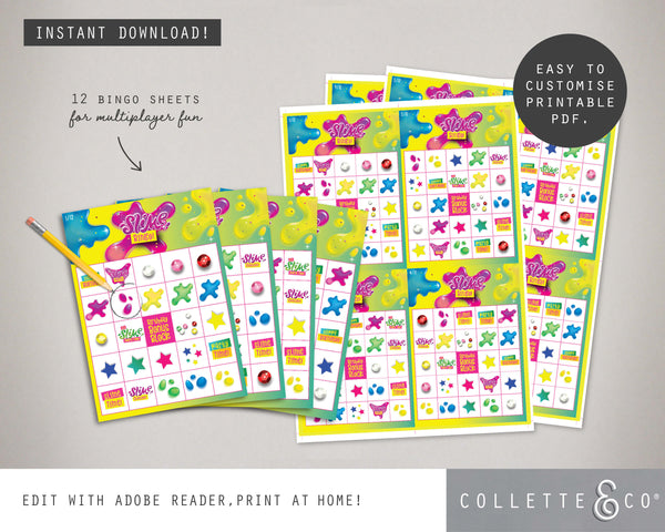 Pink Slime Party Pack Printables