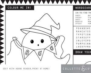 Halloween Printable Activity Sheet