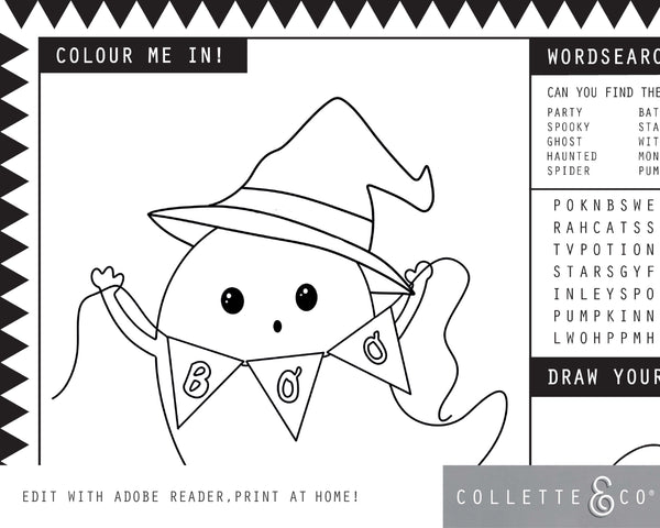 Halloween Printable Activity Sheet