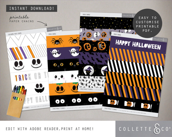 Halloween Printable Paper Chains