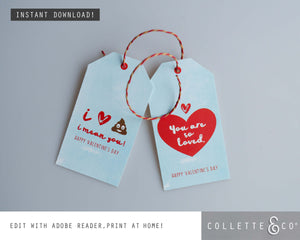 FREE Valentine's Day Printable Wrapping Paper & Gift Tag