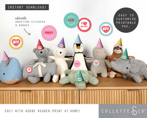 Toy Adoption Party Printable Adoption Pack