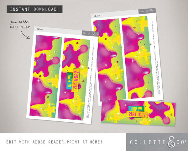 Pink Slime Party Pack Printables