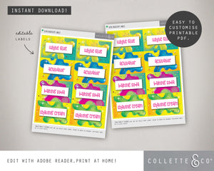 Pink Slime Party Pack Printables