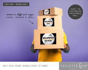 FREE Halloween Printable Storage Box Labels