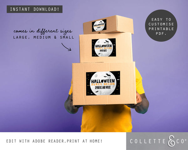 FREE Halloween Printable Storage Box Labels