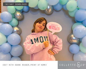 Pamper Party Printable Photo Booth Signs