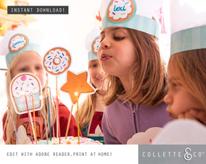 Baking Party Printable Cake Topper