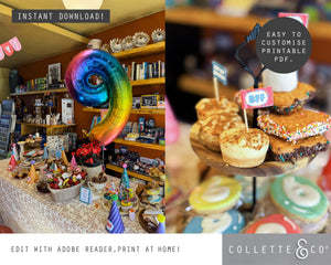 Toy Adoption Party Printable Food Decor