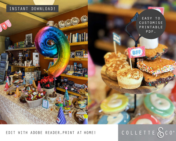 Toy Adoption Party Printable Food Decor