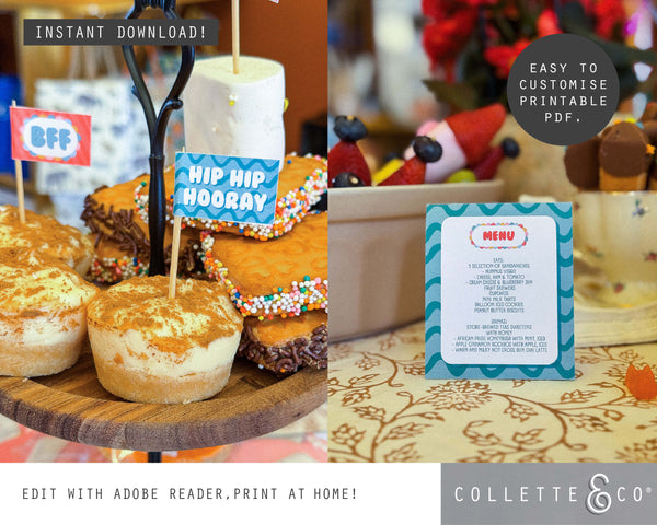 Toy Adoption Party Printable Food Decor
