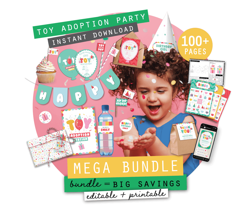 Toy Adoption Party Pack Printables