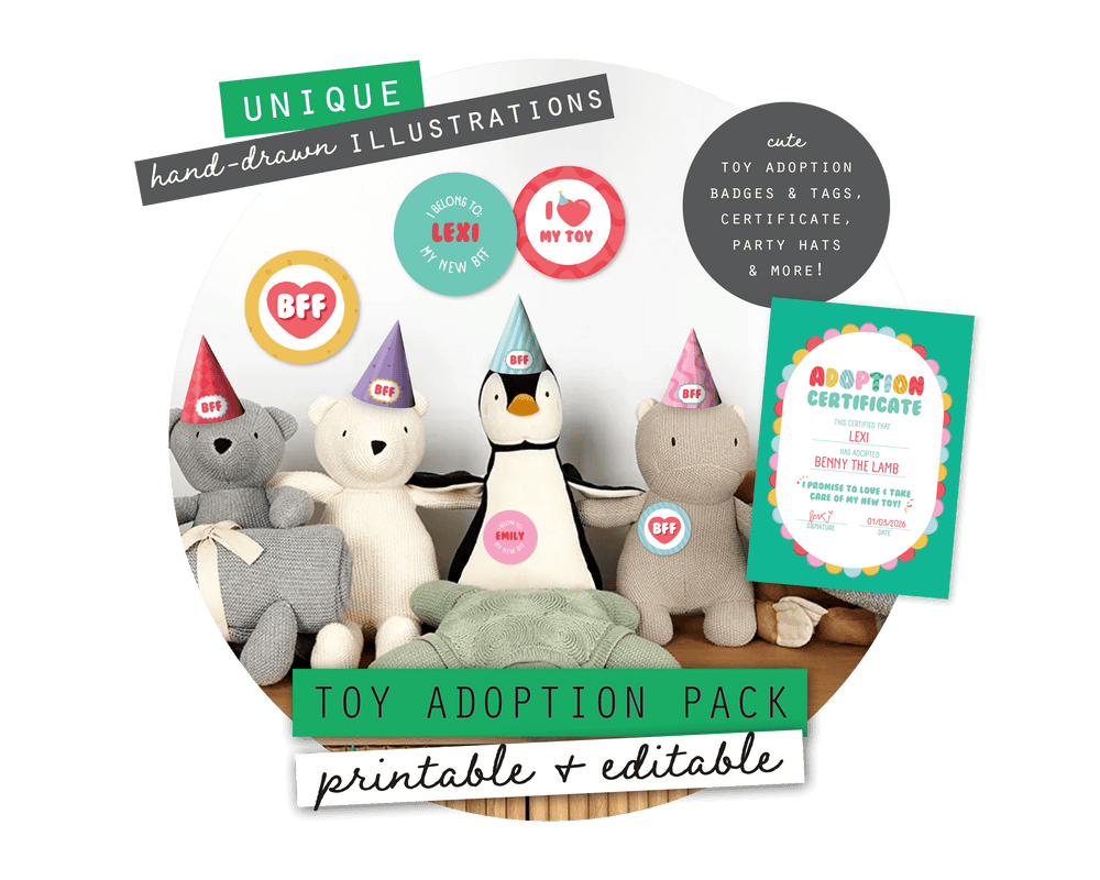 Toy Adoption Party Printable Adoption Pack