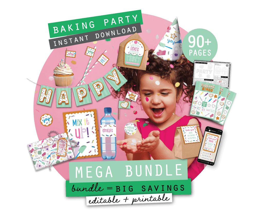 Baking Party Pack Printables