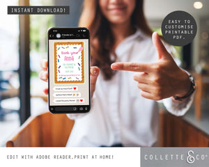 Baking Digital Party Thank You Card