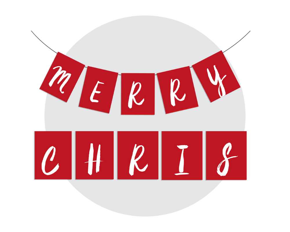 Christmas Printable Bunting