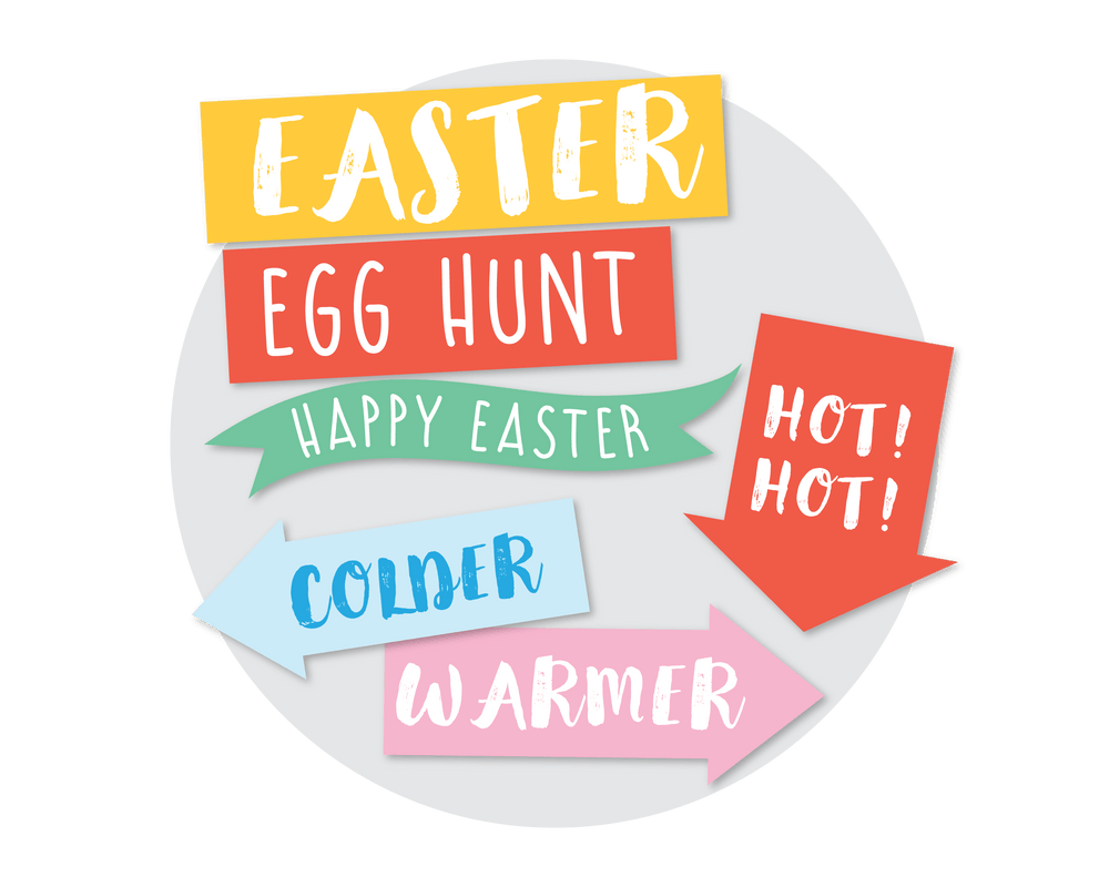 Easter Printable Hunt Signs & Arrows