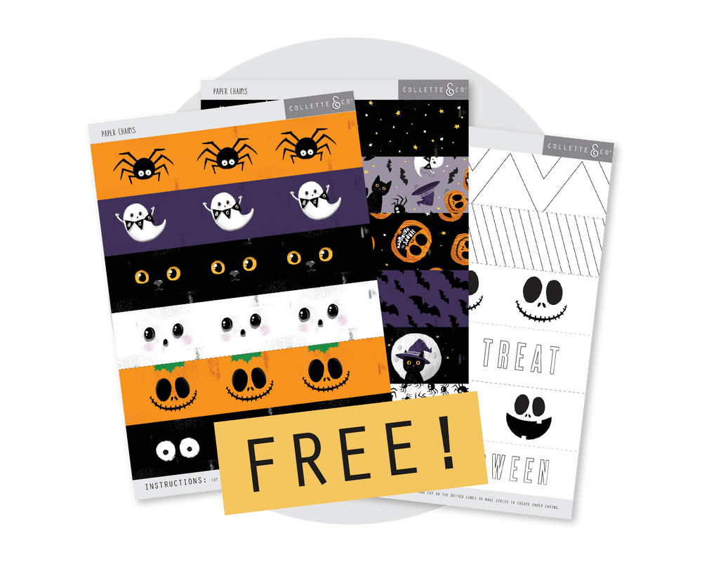 FREE Halloween Printable Paper Chains