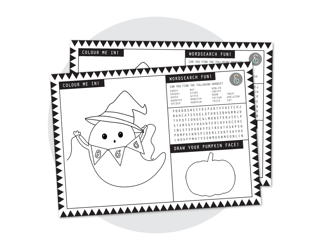Halloween Printable Activity Sheet