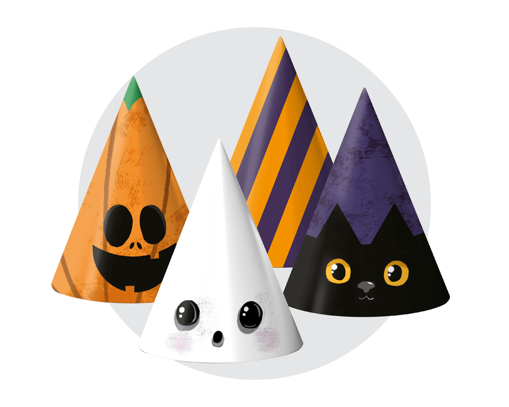 Halloween Printable Party Hats