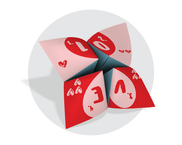 Valentine's Day Printable Fortune Teller