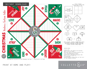 Printable Christmas Kindness Fortune Teller