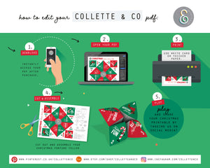 Printable Christmas Kindness Fortune Teller