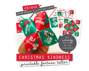 Printable Christmas Kindness Fortune Teller
