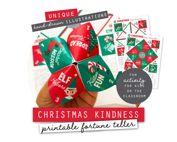 Printable Christmas Kindness Fortune Teller