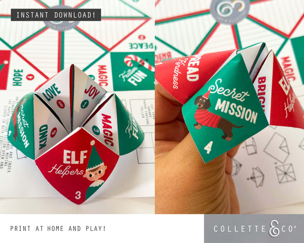 Printable Christmas Kindness Fortune Teller