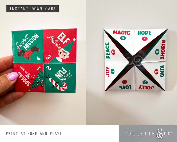 Printable Christmas Kindness Fortune Teller