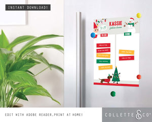 Printable Christmas Chore Chart