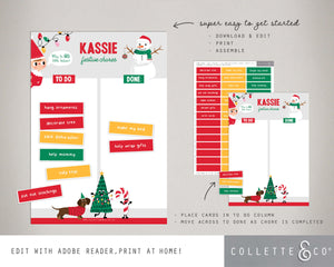 Printable Christmas Chore Chart