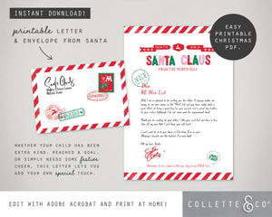 Printable Christmas Letter from Santa
