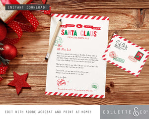 Printable Christmas Letter from Santa