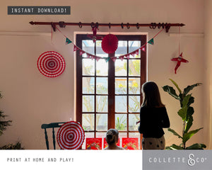 Christmas Mini Bunting & Flags