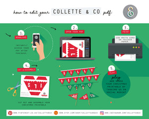 Christmas Mini Bunting & Flags