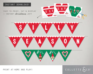 Christmas Mini Bunting & Flags