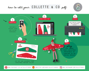 Printable Christmas Mini Elf Wings