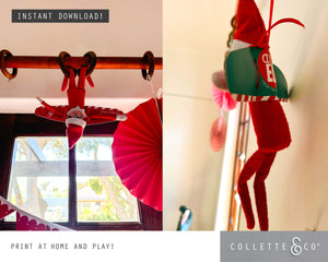 Printable Christmas Mini Elf Wings