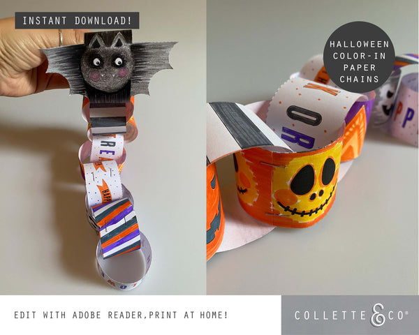 FREE Halloween Printable Paper Chains