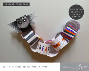FREE Halloween Printable Paper Chains