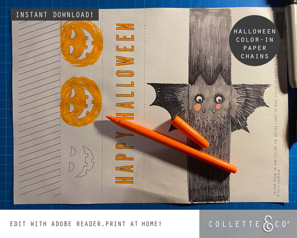 FREE Halloween Printable Paper Chains