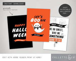 Halloween Party Printable Posters